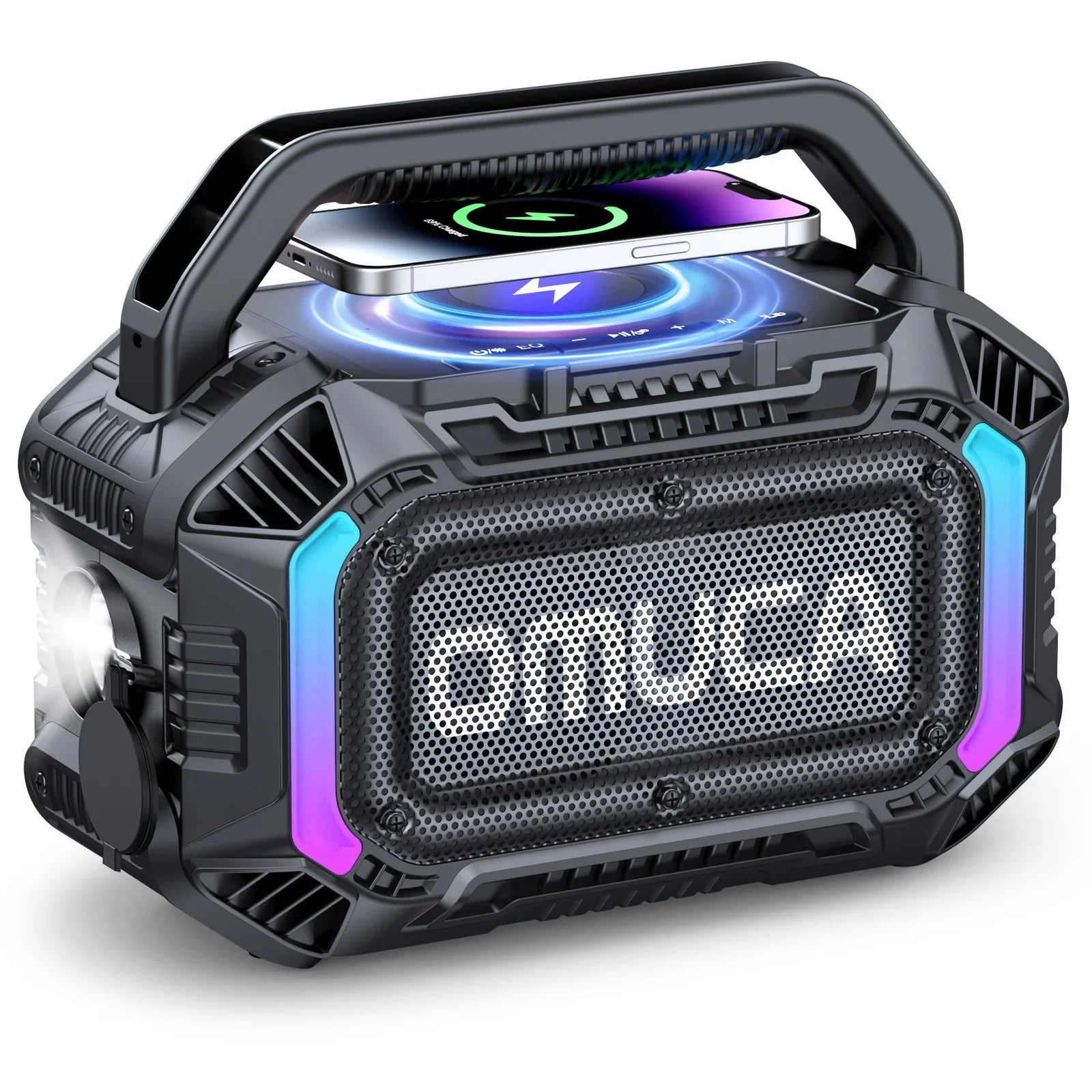 Omuca Portable Bluetooth 5.3 Waterproof Speaker - (Black)