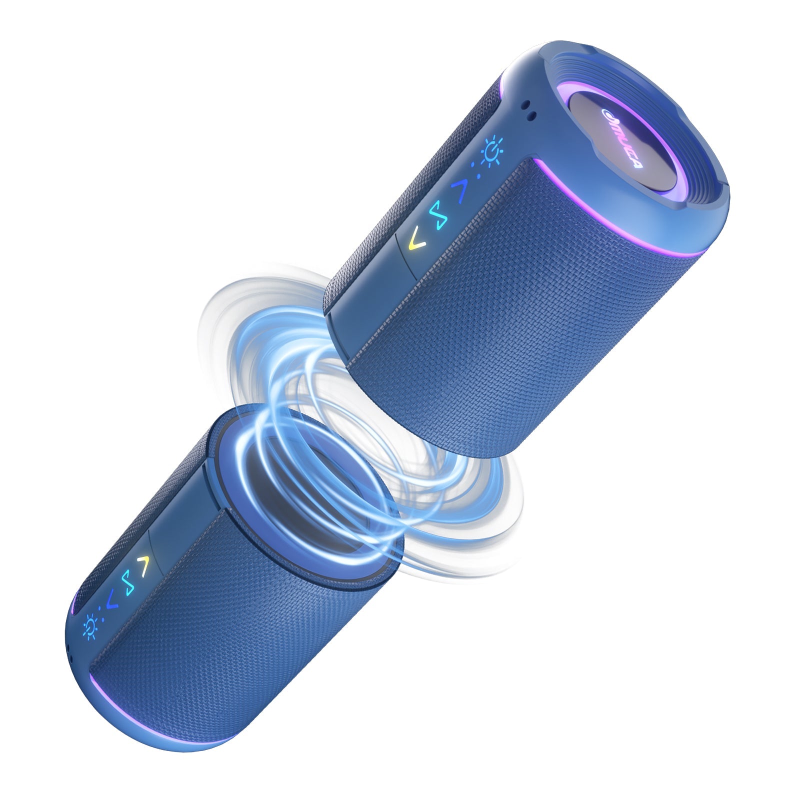 Omuca 2-in-1 Detachable Bluetooth Speaker - (Blue)