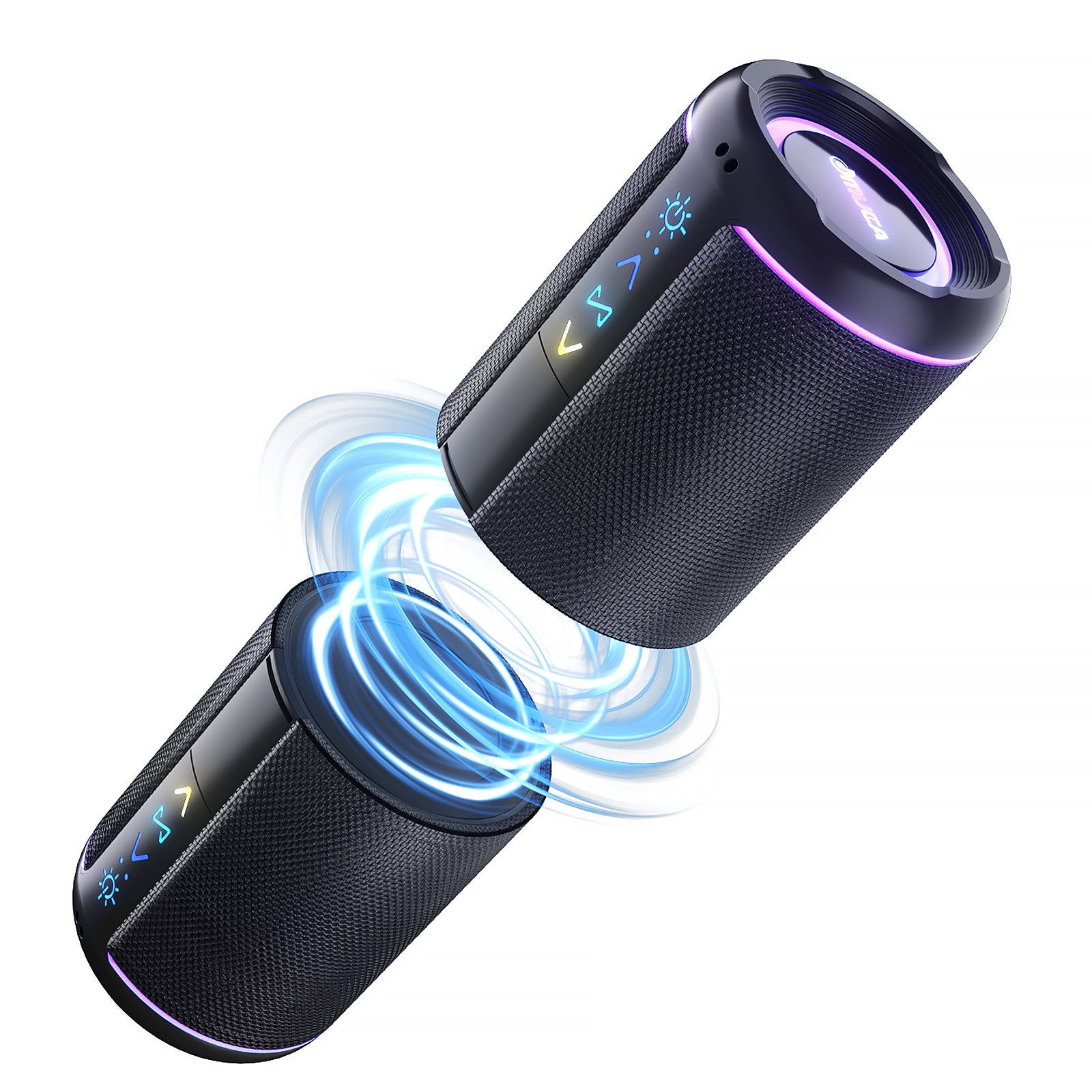 Omuca 2-in-1 Detachable Bluetooth Speaker - (Black)