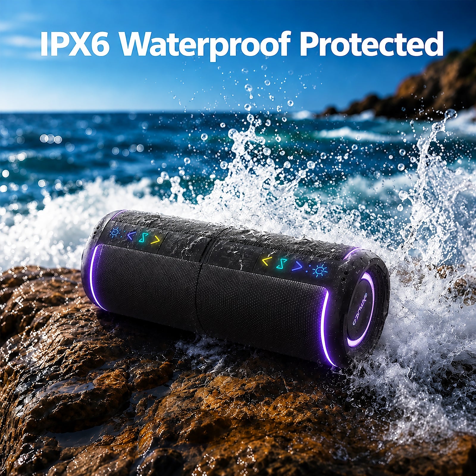 Omuca 2-in-1 Detachable Bluetooth Speaker - (Black)